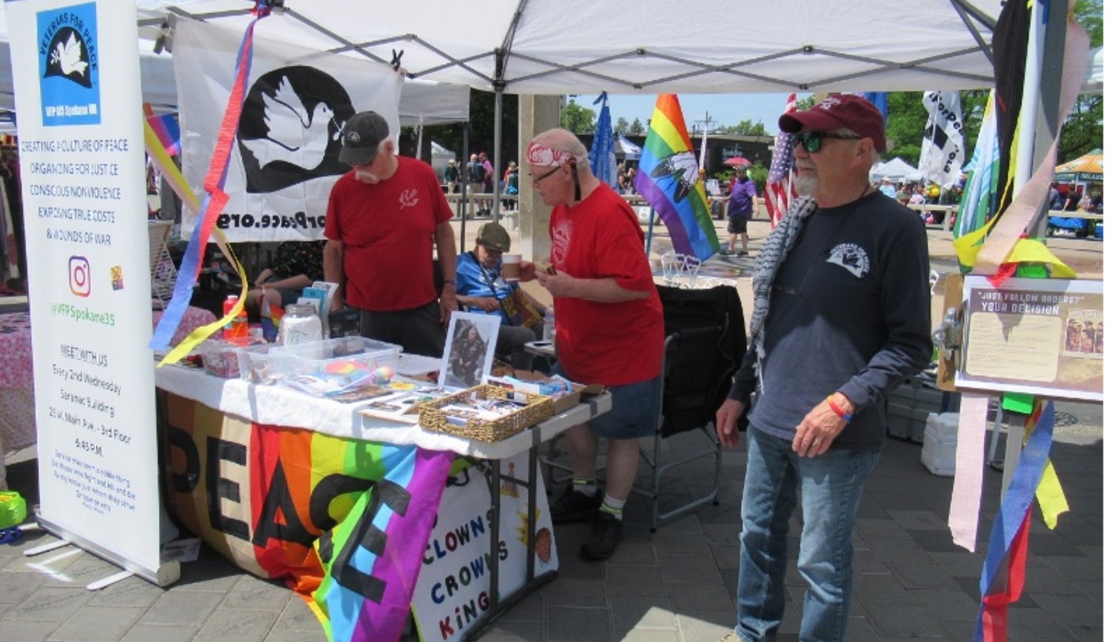 VFP 35 Table at Pride Festival 2025